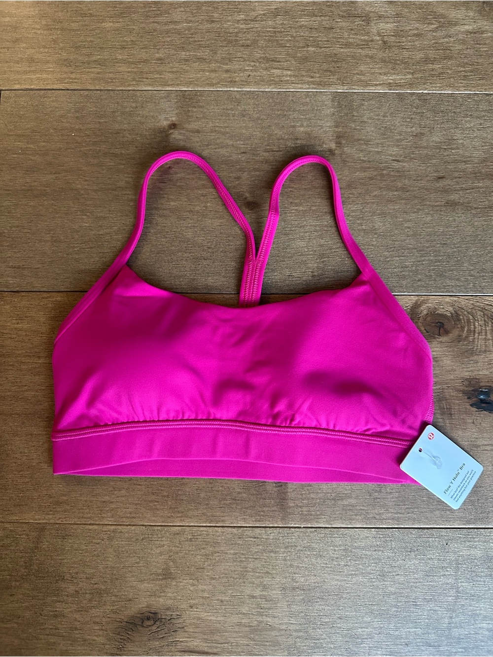 Lululemon Flow Y Bra & Align No Line HR Short 4” Matching Set Pink Flare Sz 6 - Picture 3 of 8